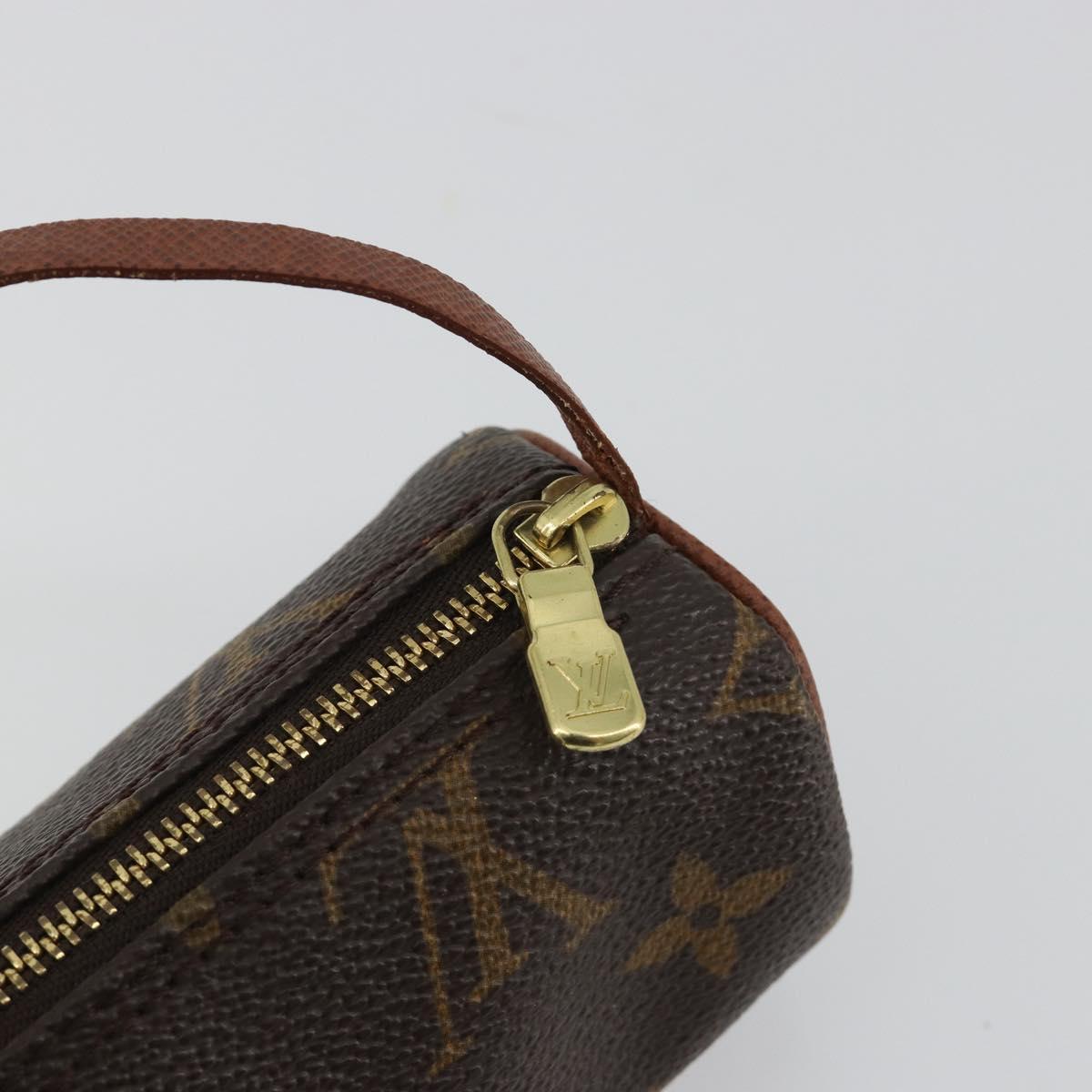 LOUIS VUITTON Monogram Papillon Pouch LV Auth ar14013