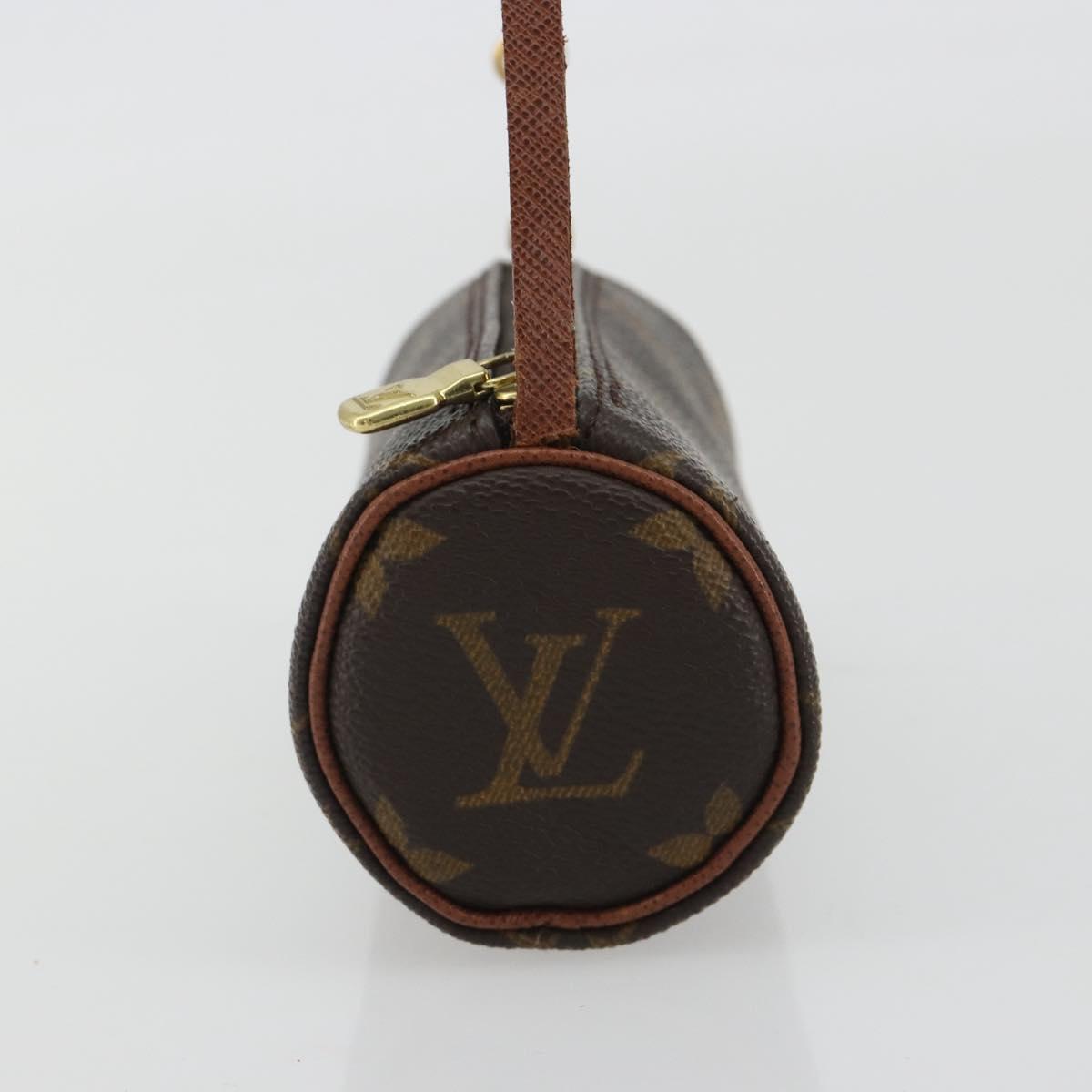 LOUIS VUITTON Monogram Papillon Pouch LV Auth ar14013