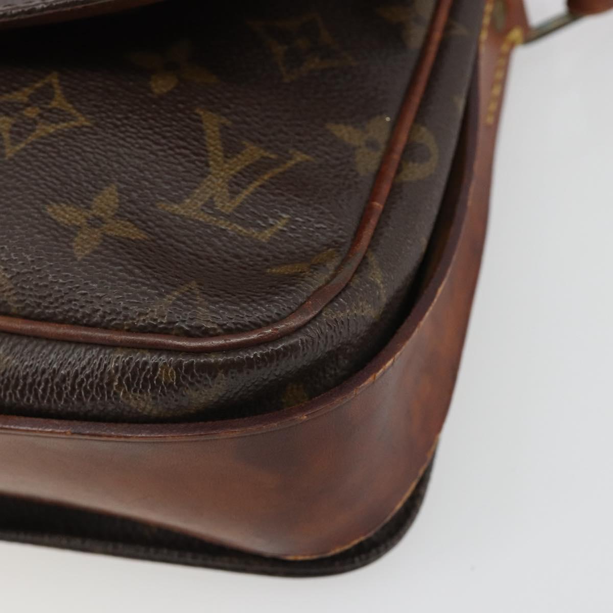 LOUIS VUITTON Monogram Cartouchiere MM Shoulder Bag M51253 LV Auth ar14014