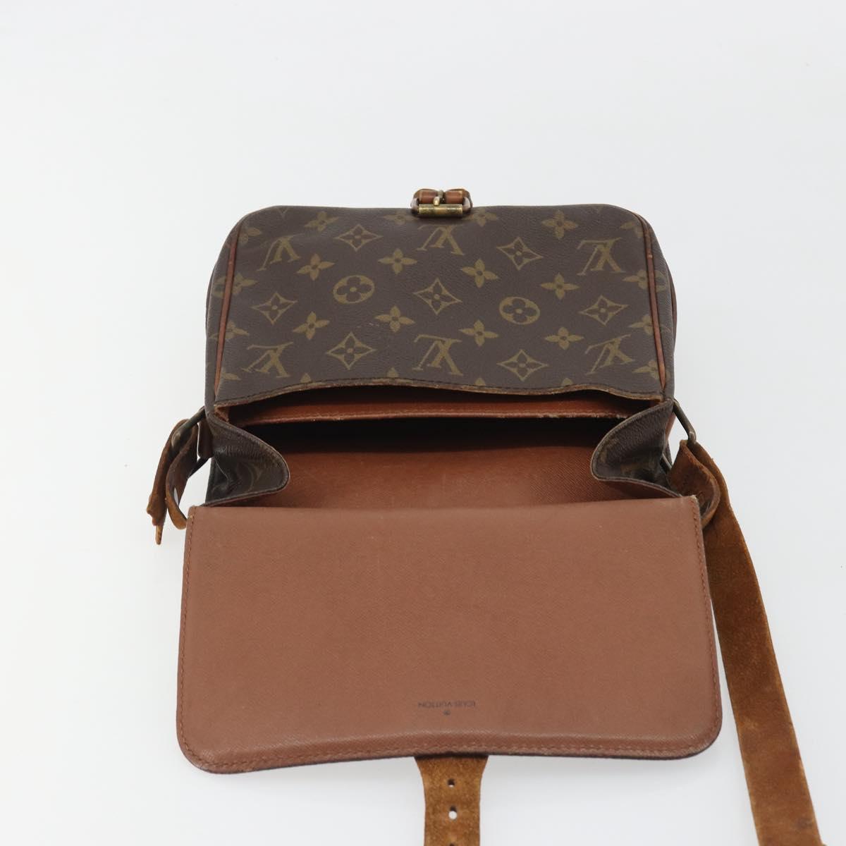 LOUIS VUITTON Monogram Cartouchiere MM Shoulder Bag M51253 LV Auth ar14014