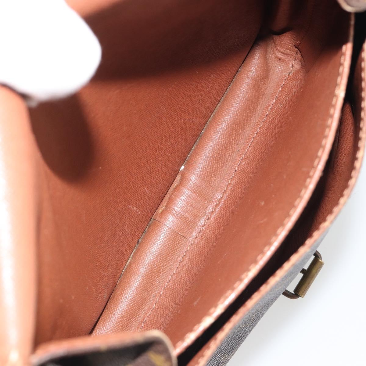LOUIS VUITTON Monogram Cartouchiere MM Shoulder Bag M51253 LV Auth ar14014