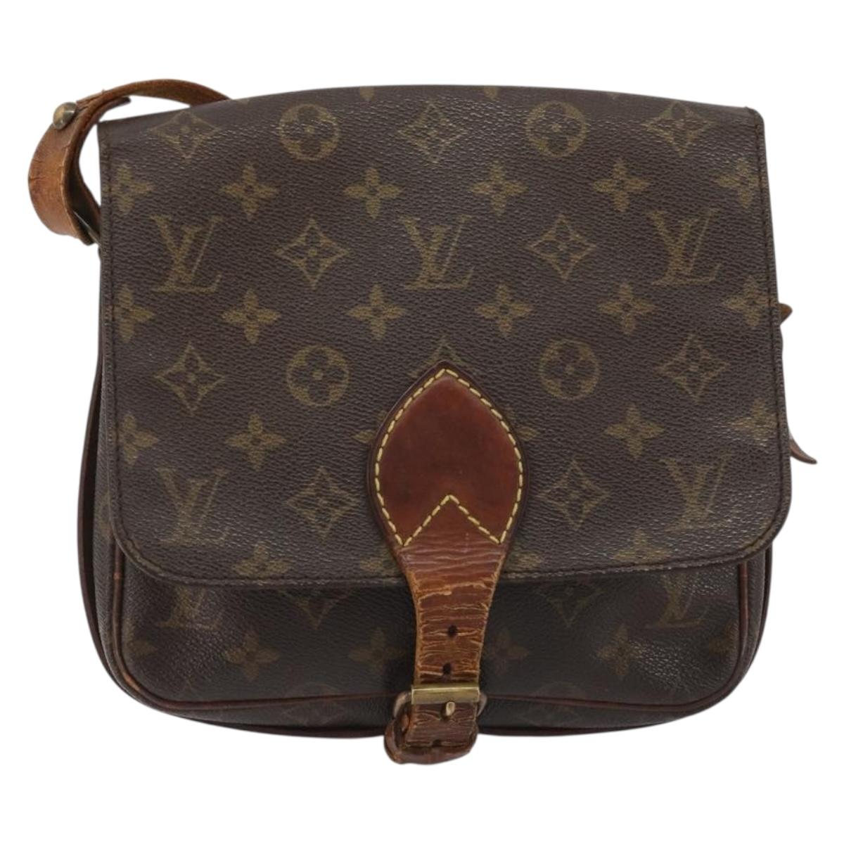 LOUIS VUITTON Monogram Cartouchiere MM Shoulder Bag M51253 LV Auth ar14014