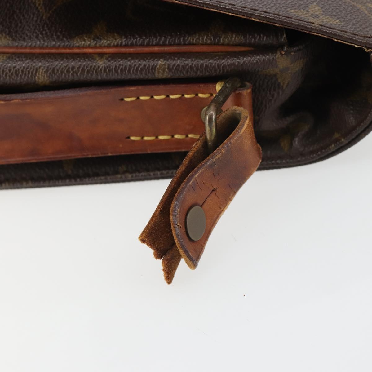 LOUIS VUITTON Monogram Cartouchiere MM Shoulder Bag M51253 LV Auth ar14014