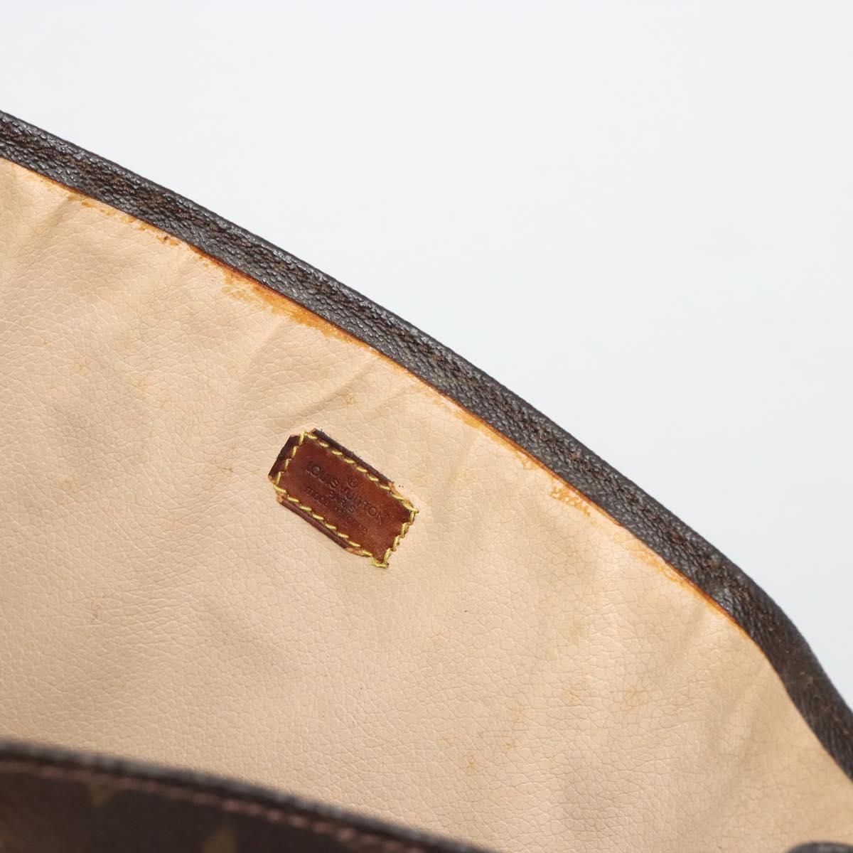 LOUIS VUITTON Monogram Sac Plat Hand Bag M51140 LV Auth ar14015