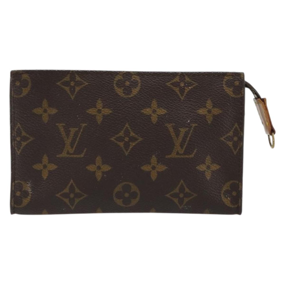 LOUIS VUITTON Monogram Bucket PM Accessory Pouch LV Auth ar14023
