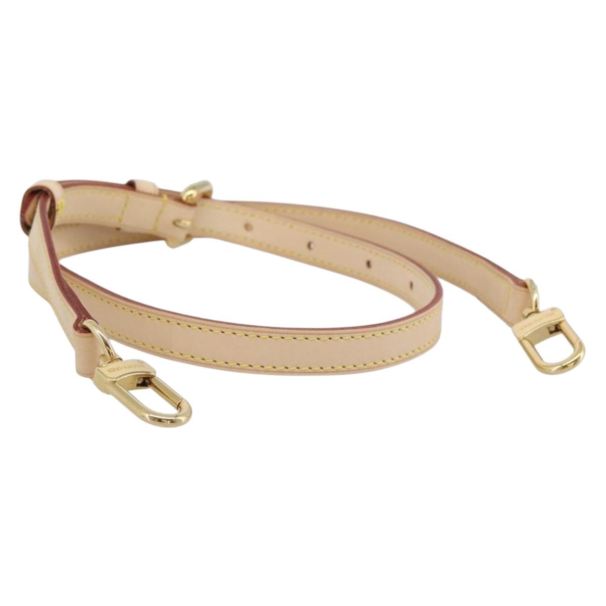 LOUIS VUITTON Adjustable Shoulder Strap Leather 31.1""-35.8"" LV Auth ar14029