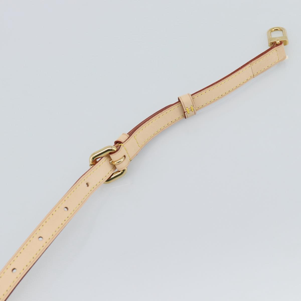 LOUIS VUITTON Adjustable Shoulder Strap Leather 31.1""-35.8"" LV Auth ar14029