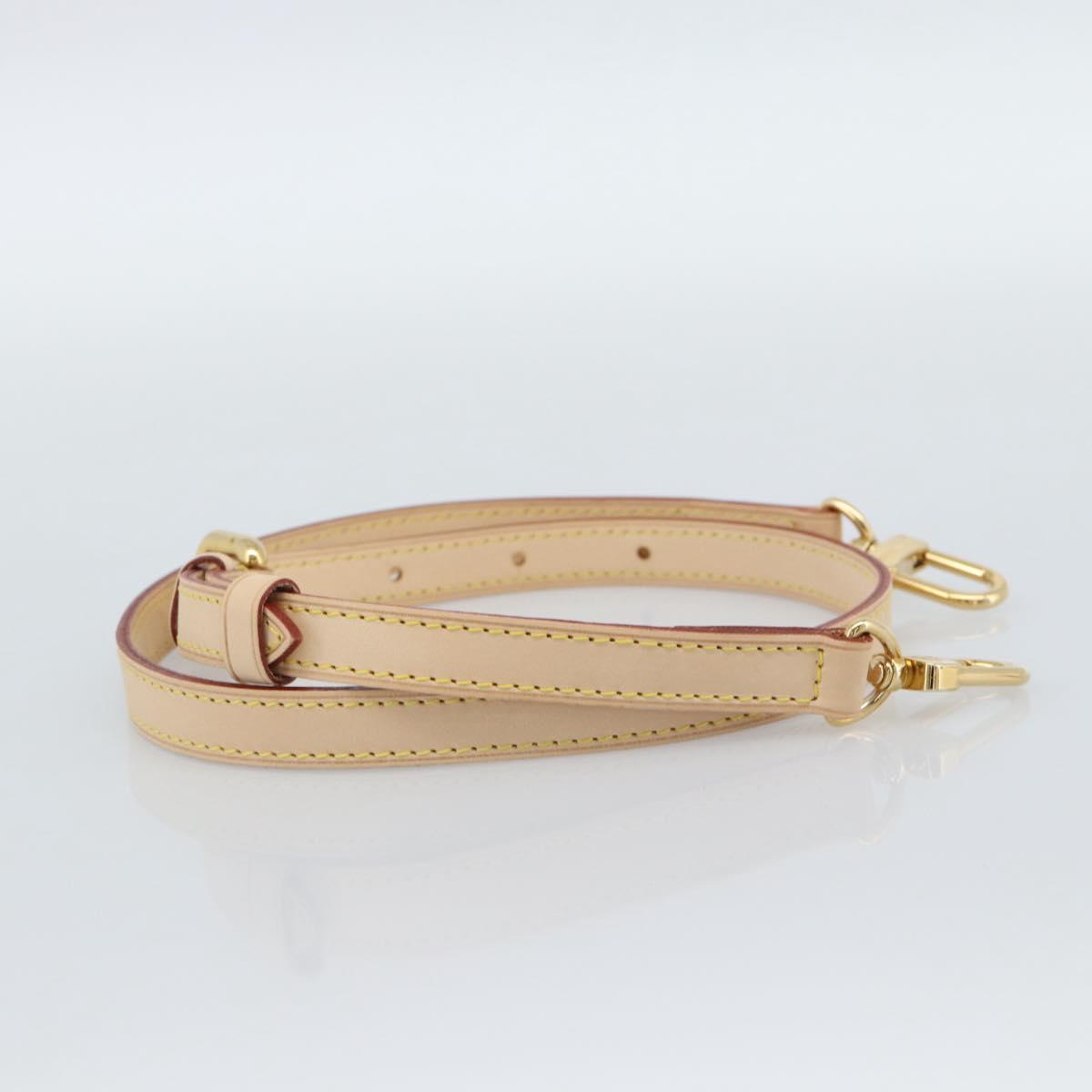 LOUIS VUITTON Adjustable Shoulder Strap Leather 31.1""-35.8"" LV Auth ar14029