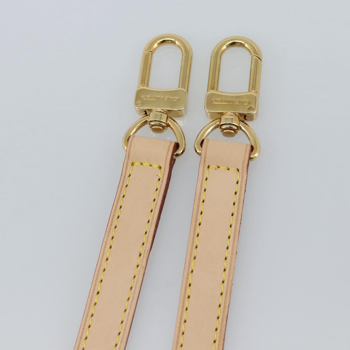LOUIS VUITTON Adjustable Shoulder Strap Leather 31.1""-35.8"" LV Auth ar14029