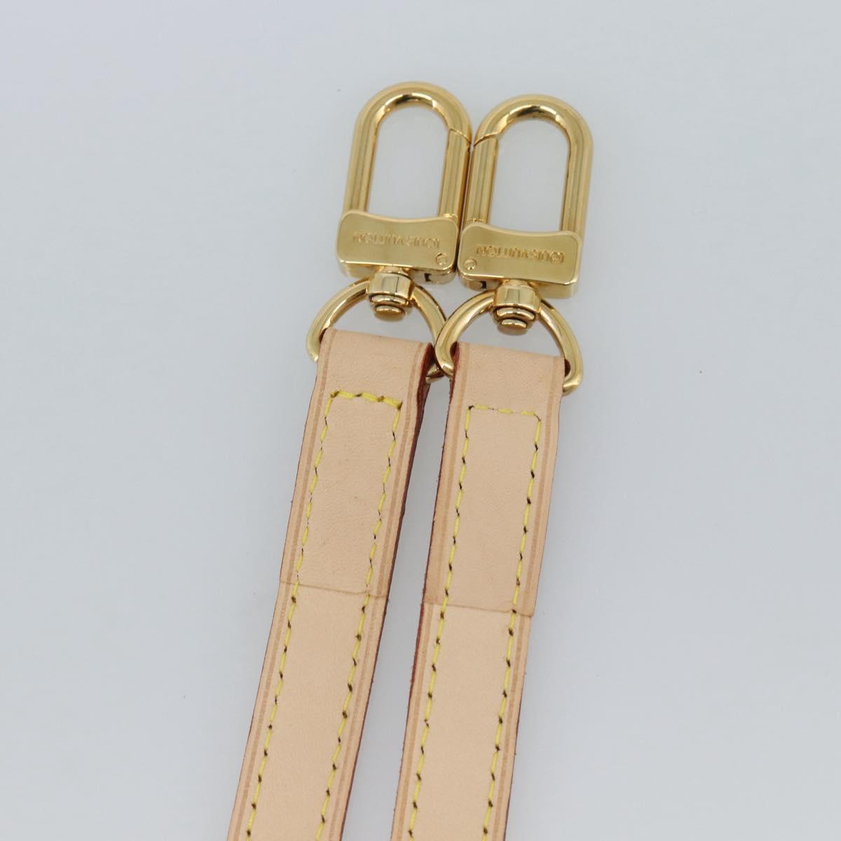 LOUIS VUITTON Adjustable Shoulder Strap Leather 31.1""-35.8"" LV Auth ar14029