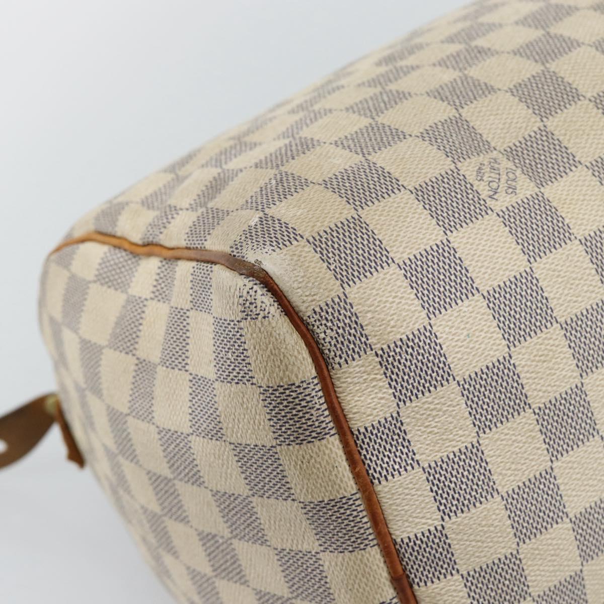 LOUIS VUITTON Damier Azur Speedy 30 Hand Bag N41533 LV Auth ar14035