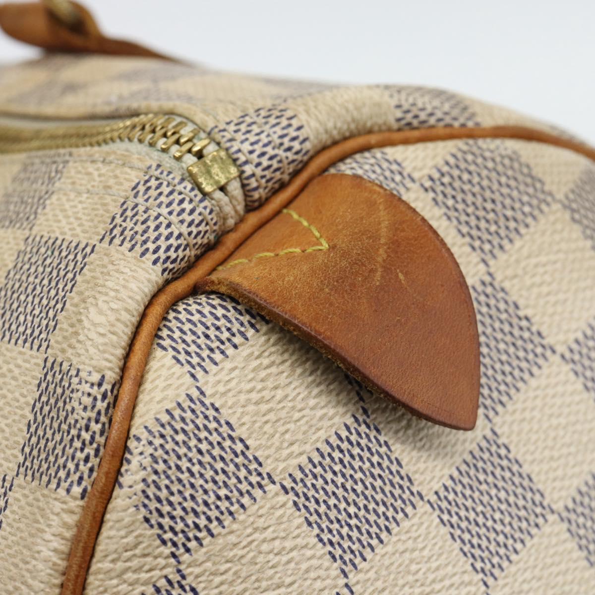 LOUIS VUITTON Damier Azur Speedy 30 Hand Bag N41533 LV Auth ar14035