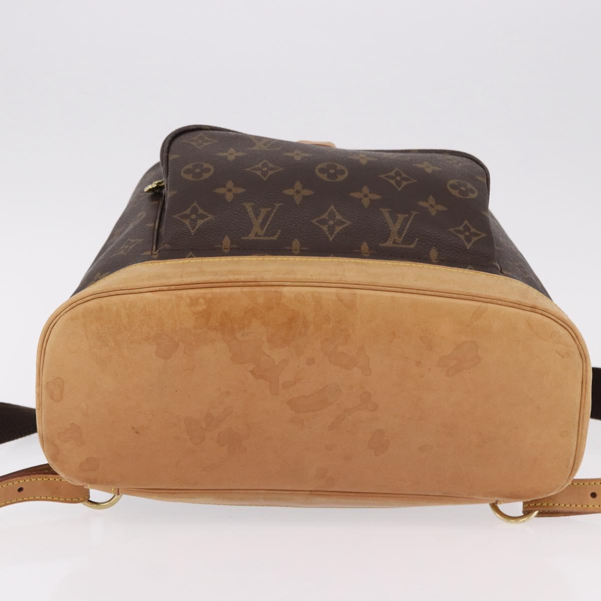 LOUIS VUITTON Monogram Montsouris GM Backpack M51135 LV Auth ar14036A