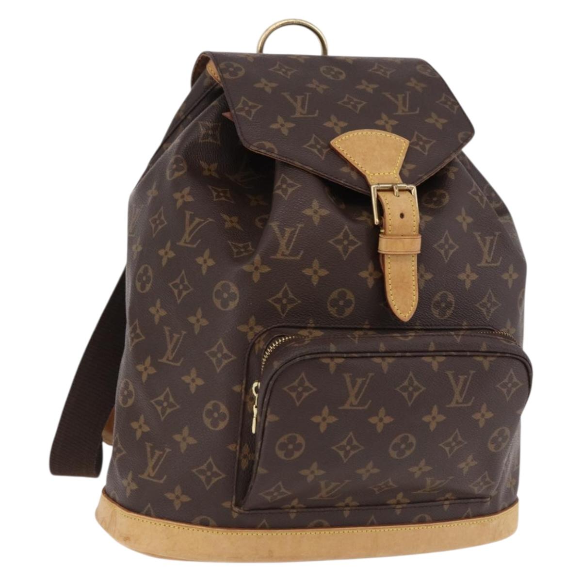 LOUIS VUITTON Monogram Montsouris GM Backpack M51135 LV Auth ar14036A