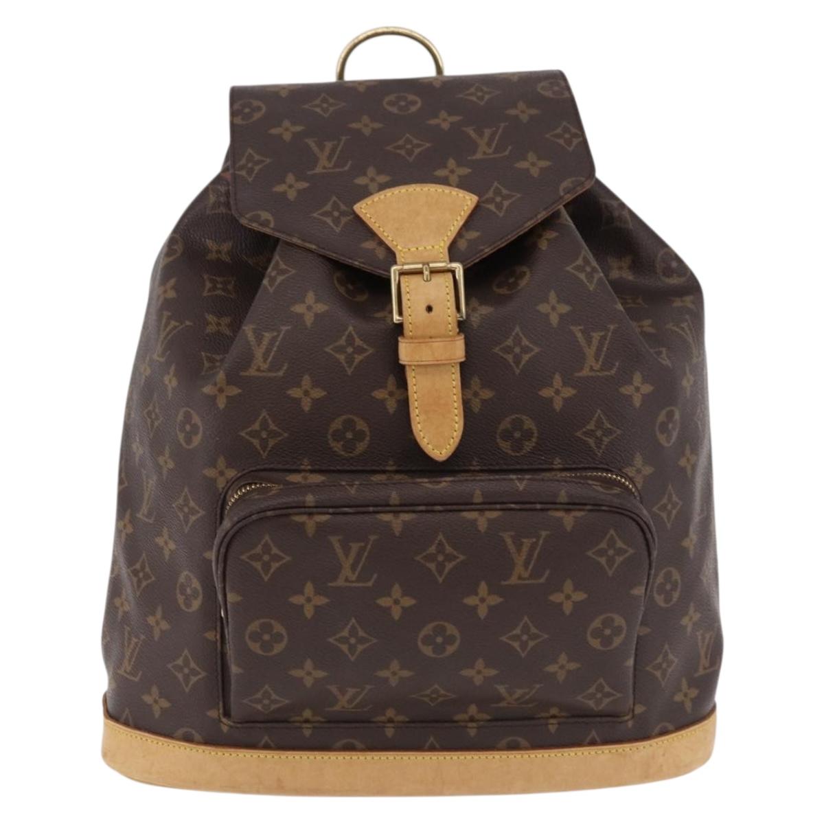 LOUIS VUITTON Monogram Montsouris GM Backpack M51135 LV Auth ar14036A