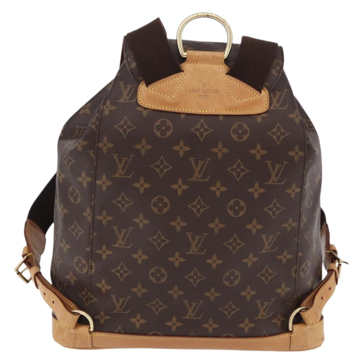 LOUIS VUITTON Monogram Montsouris GM Backpack M51135 LV Auth ar14036A