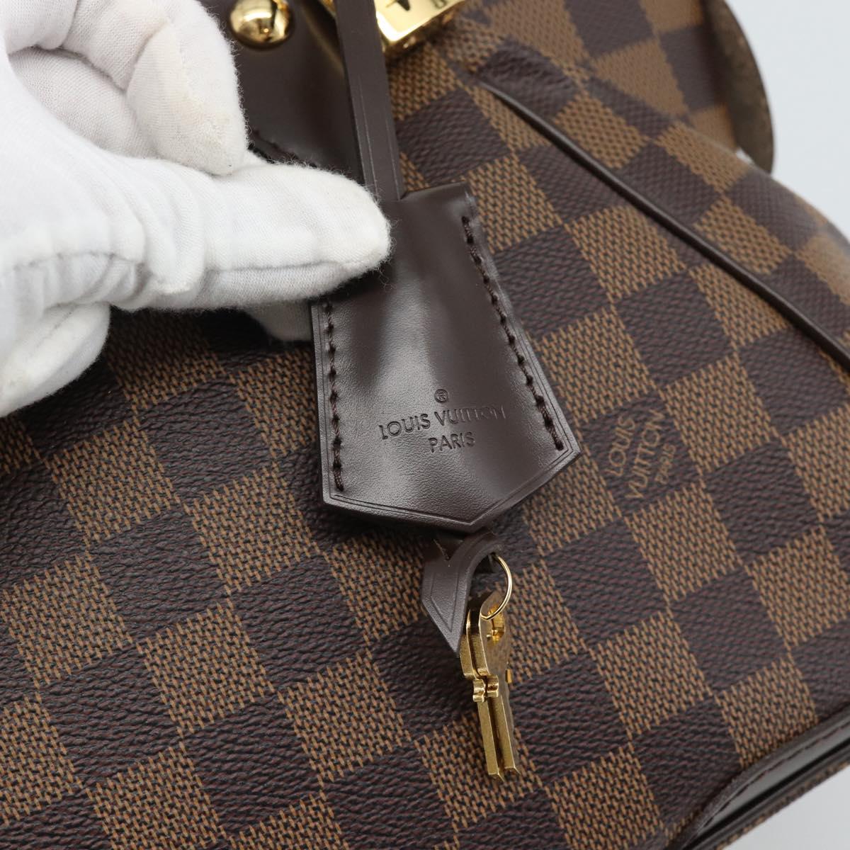 LOUIS VUITTON Damier Ebene Verona PM Hand Bag N41117 LV Auth ar14037V