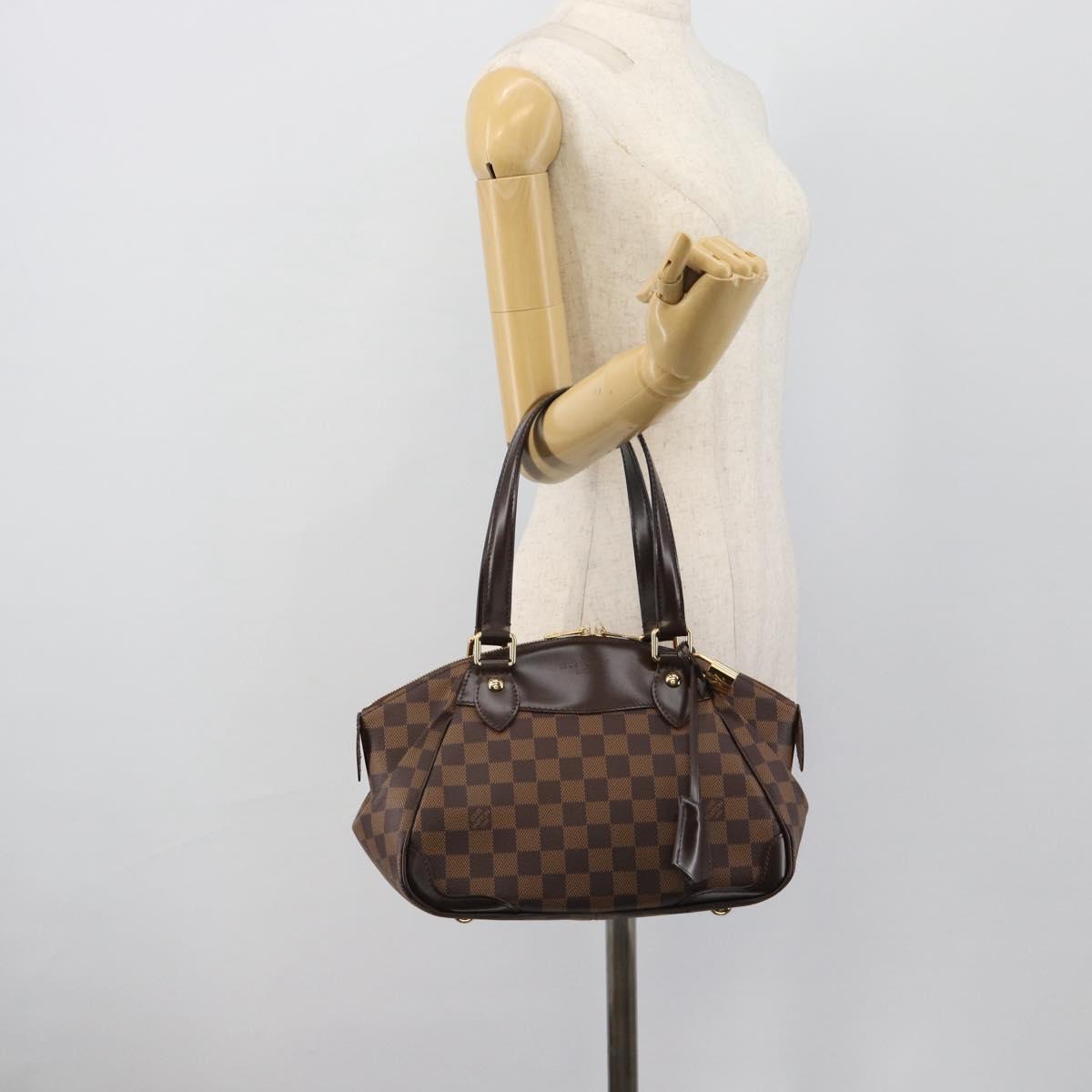 LOUIS VUITTON Damier Ebene Verona PM Hand Bag N41117 LV Auth ar14037V