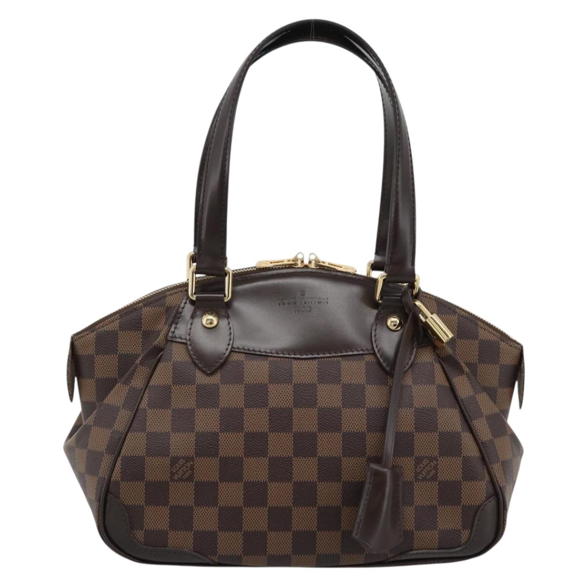 LOUIS VUITTON Damier Ebene Verona PM Hand Bag N41117 LV Auth ar14037V