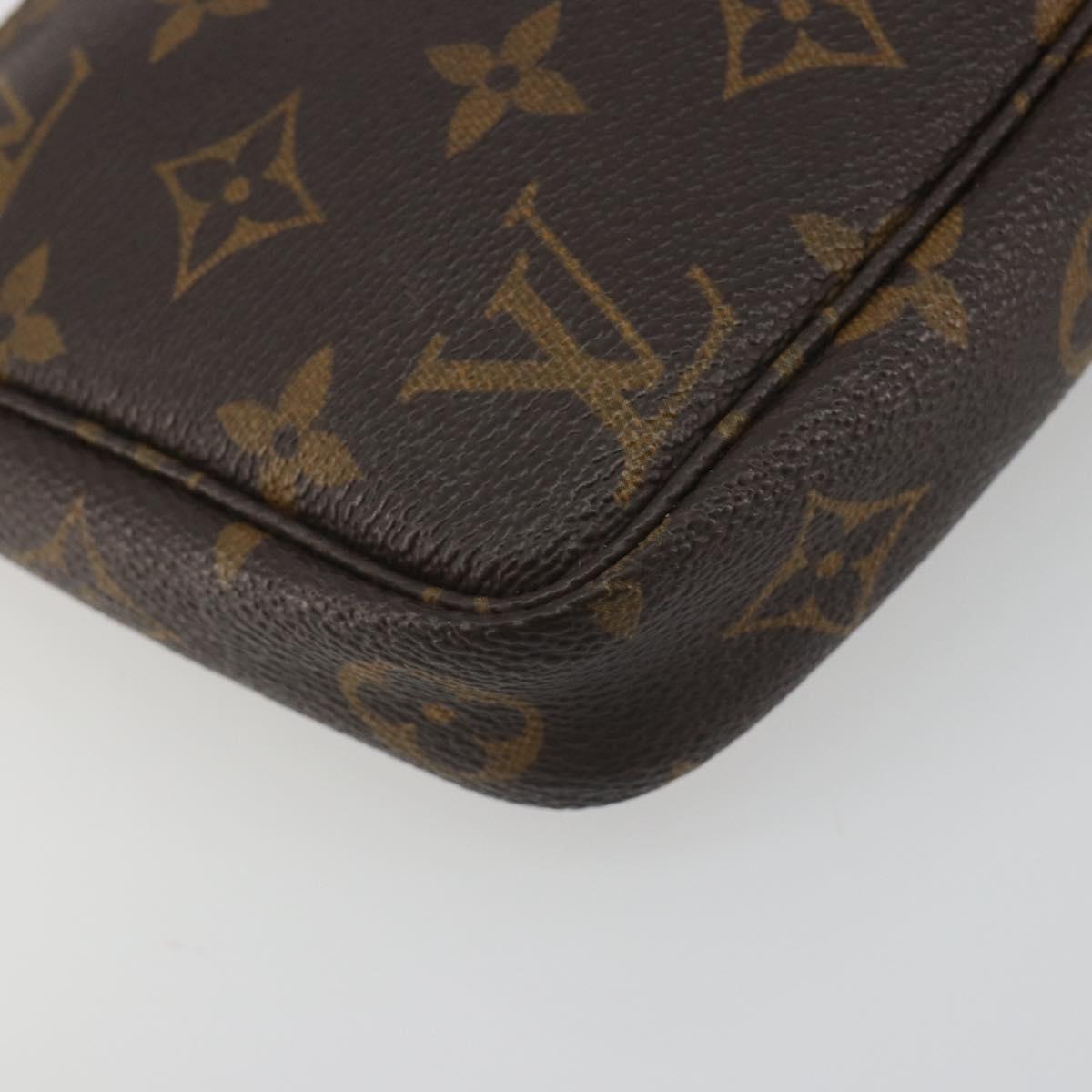 LOUIS VUITTON Monogram Pochette Accessoires Pouch M51980 LV Auth ar14041