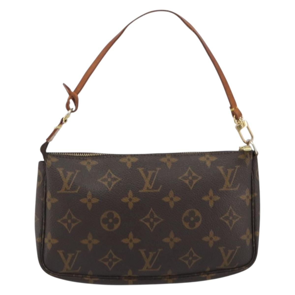 LOUIS VUITTON Monogram Pochette Accessoires Pouch M51980 LV Auth ar14041
