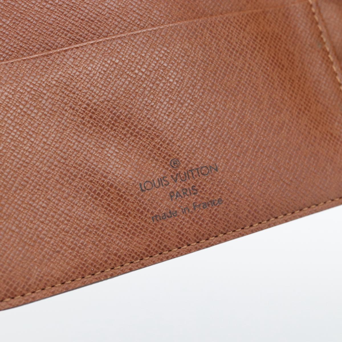 LOUIS VUITTON Monogram Agenda MM Day Planner Cover R20105 LV Auth ar14042