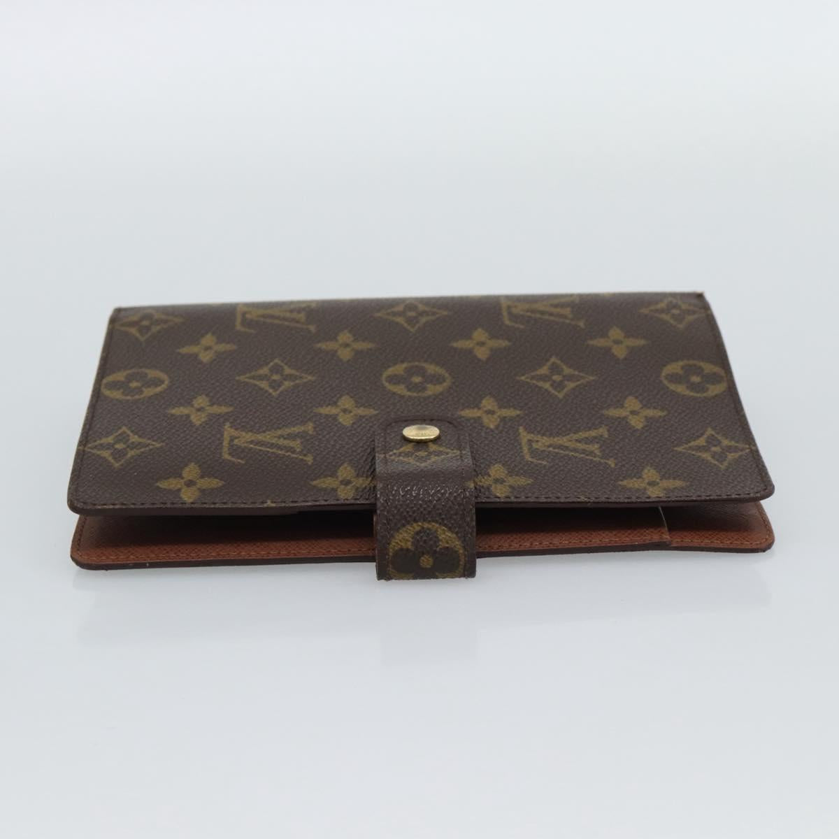 LOUIS VUITTON Monogram Agenda MM Day Planner Cover R20105 LV Auth ar14042