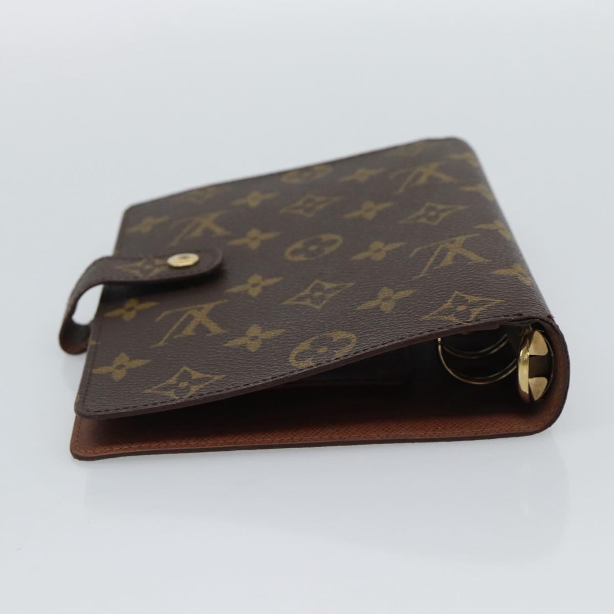 LOUIS VUITTON Monogram Agenda MM Day Planner Cover R20105 LV Auth ar14042