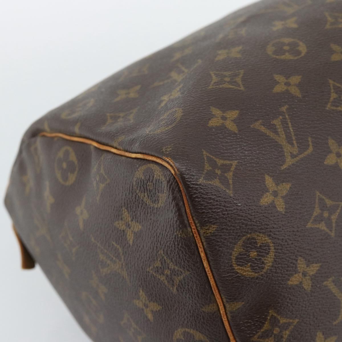 LOUIS VUITTON Monogram Speedy 35 Hand Bag M41524 LV Auth ar14046