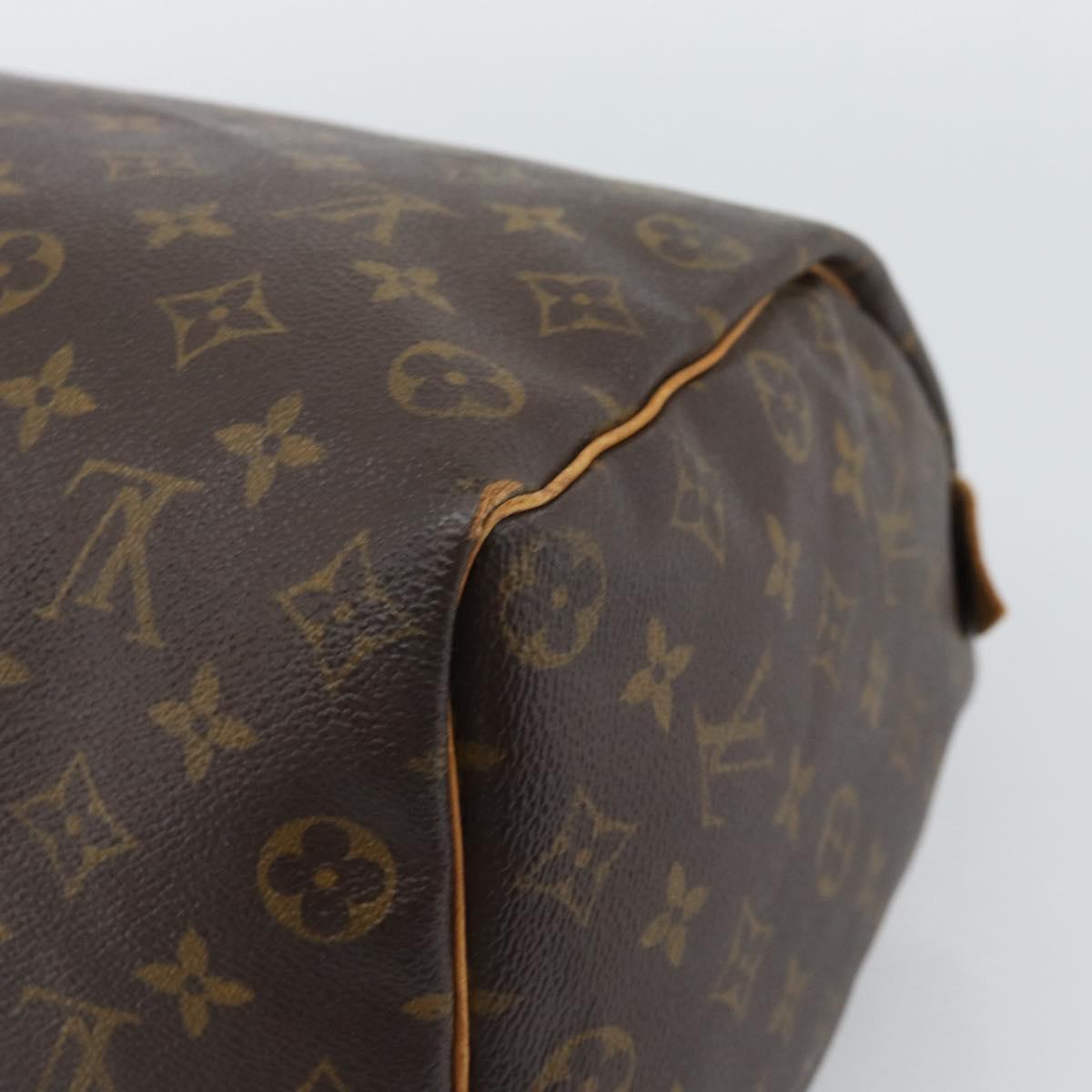 LOUIS VUITTON Monogram Speedy 35 Hand Bag M41524 LV Auth ar14046