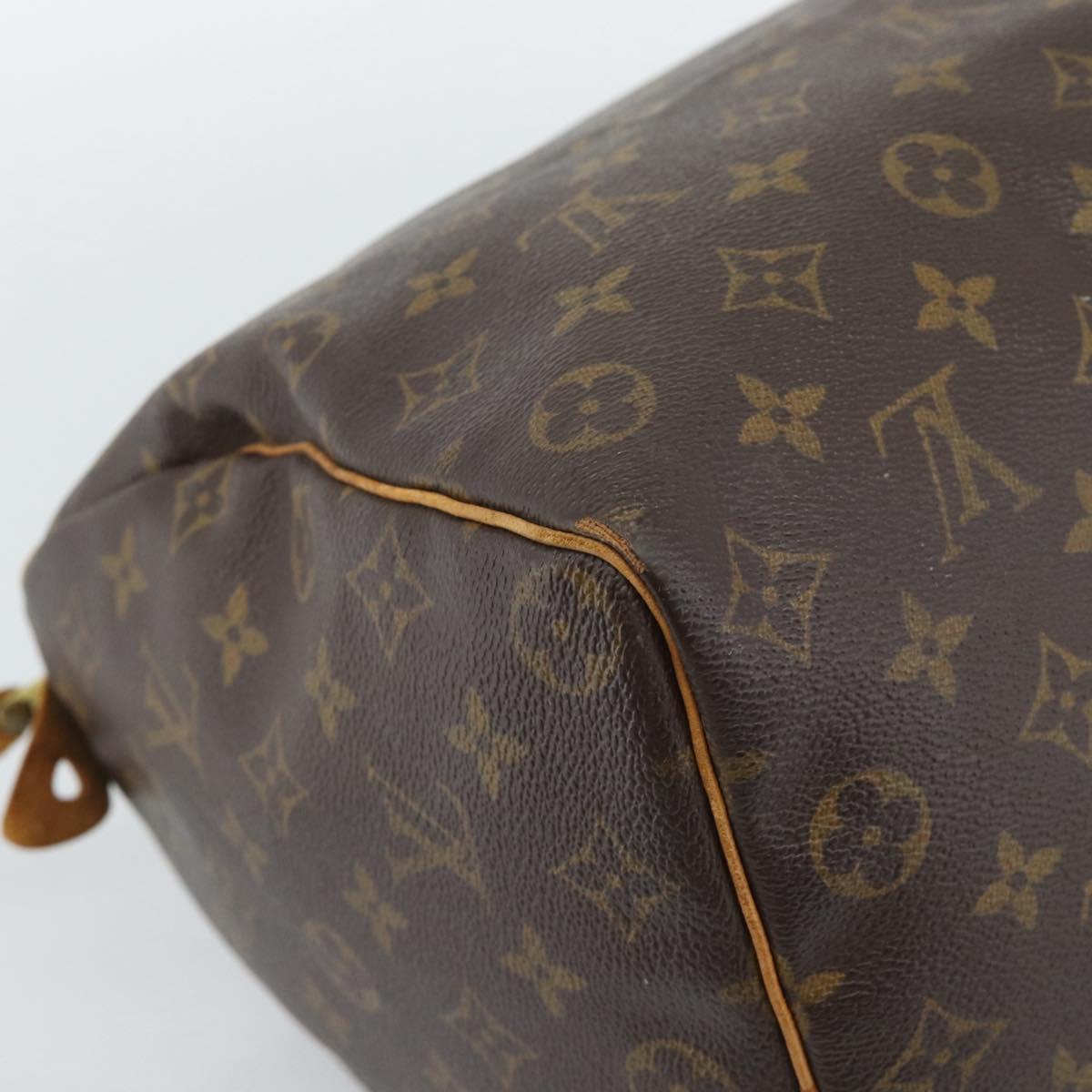 LOUIS VUITTON Monogram Speedy 35 Hand Bag M41524 LV Auth ar14046