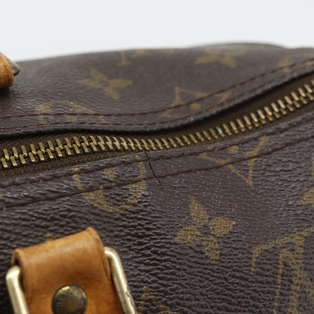 LOUIS VUITTON Monogram Speedy 35 Hand Bag M41524 LV Auth ar14046