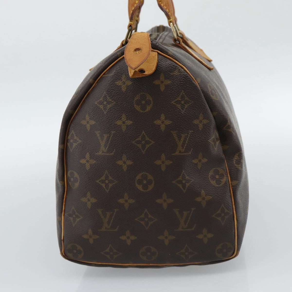 LOUIS VUITTON Monogram Speedy 35 Hand Bag M41524 LV Auth ar14046
