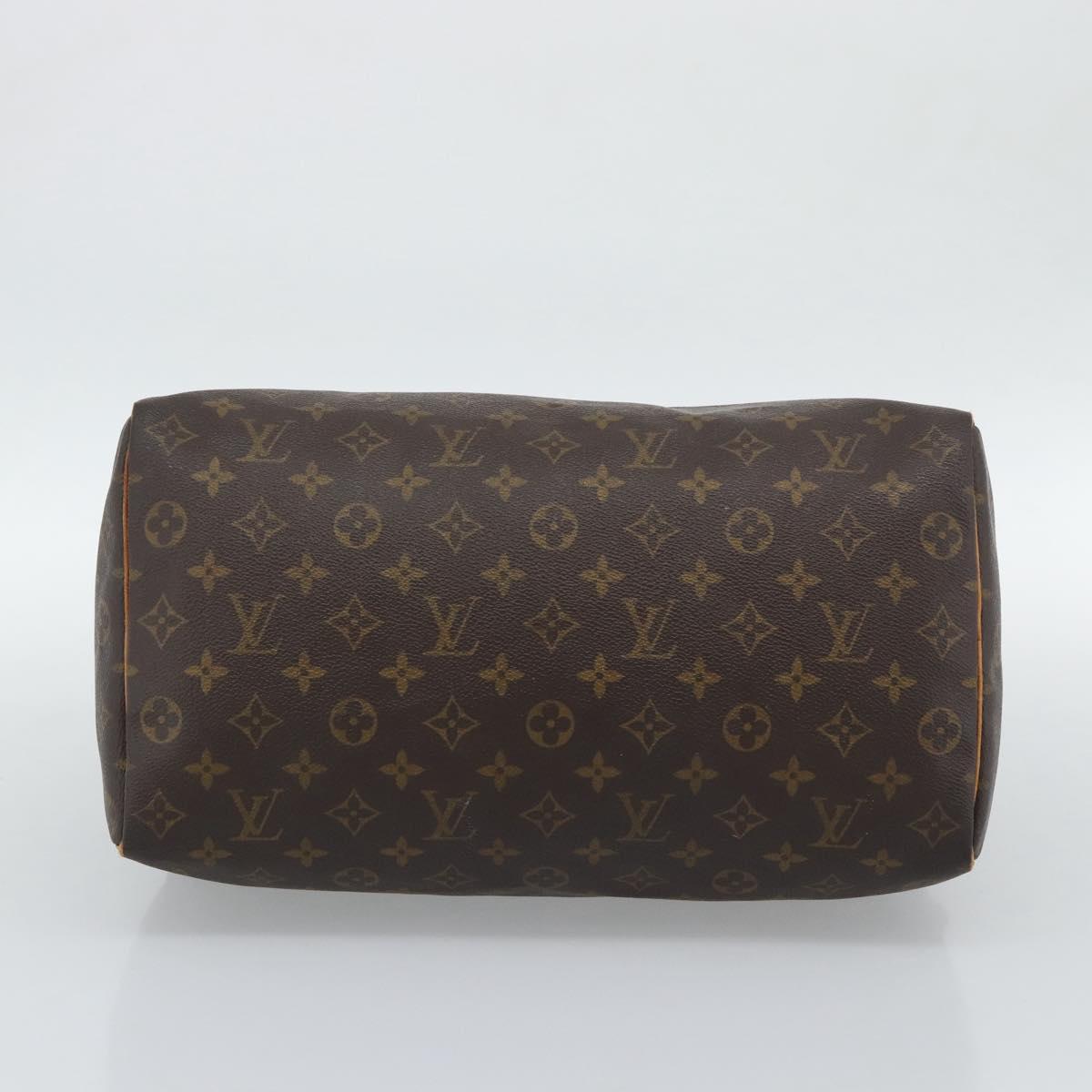 LOUIS VUITTON Monogram Speedy 35 Hand Bag M41524 LV Auth ar14046