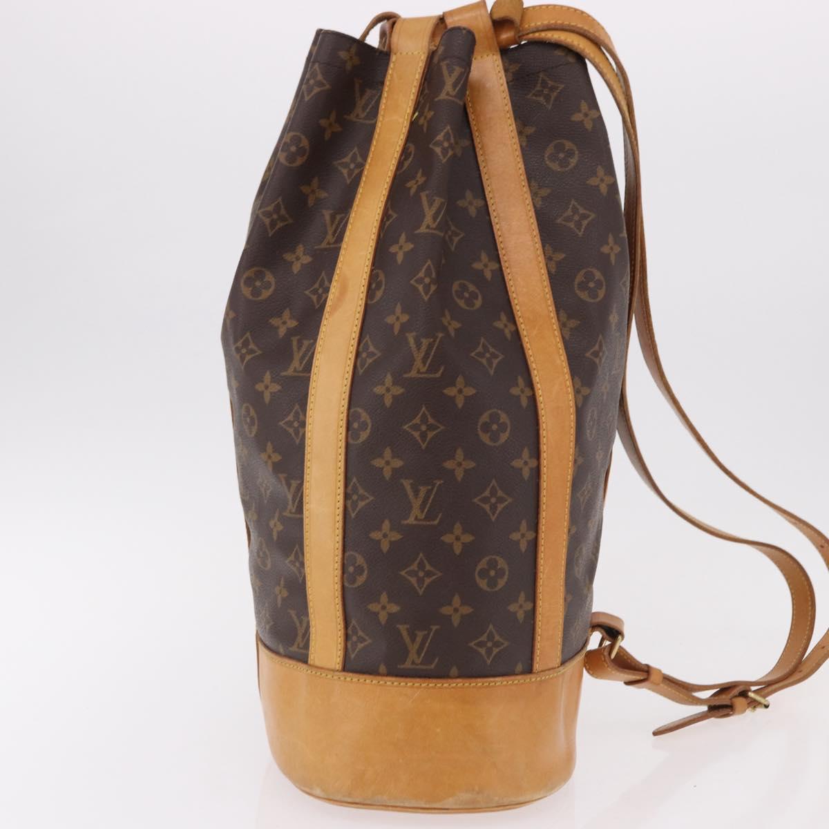 LOUIS VUITTON Monogram Randonnee GM Shoulder Bag M42244 LV Auth ar14052A