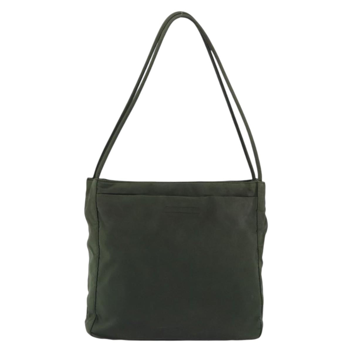 PRADA Tote Bag Nylon Khaki Auth ar14056