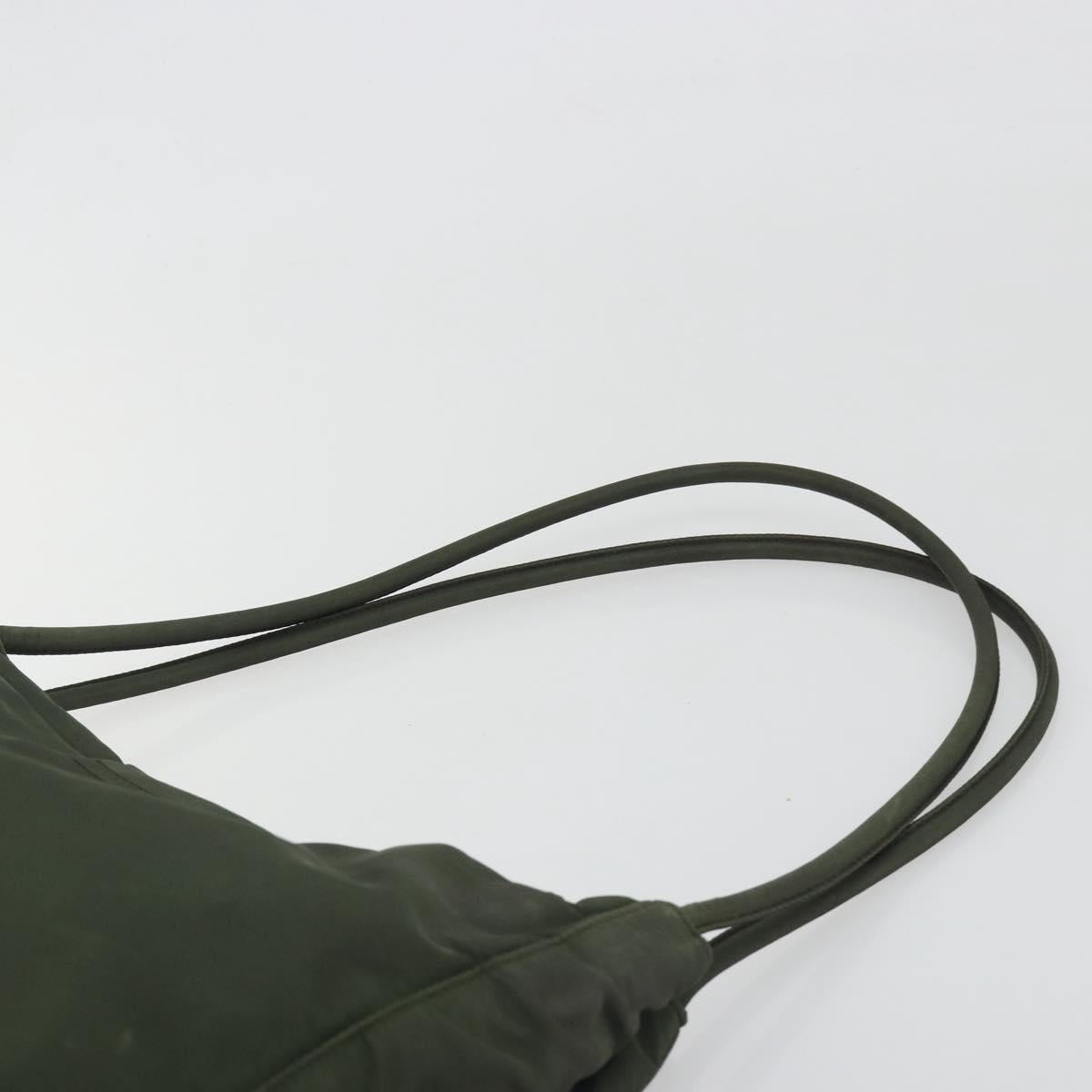 PRADA Tote Bag Nylon Khaki Auth ar14056