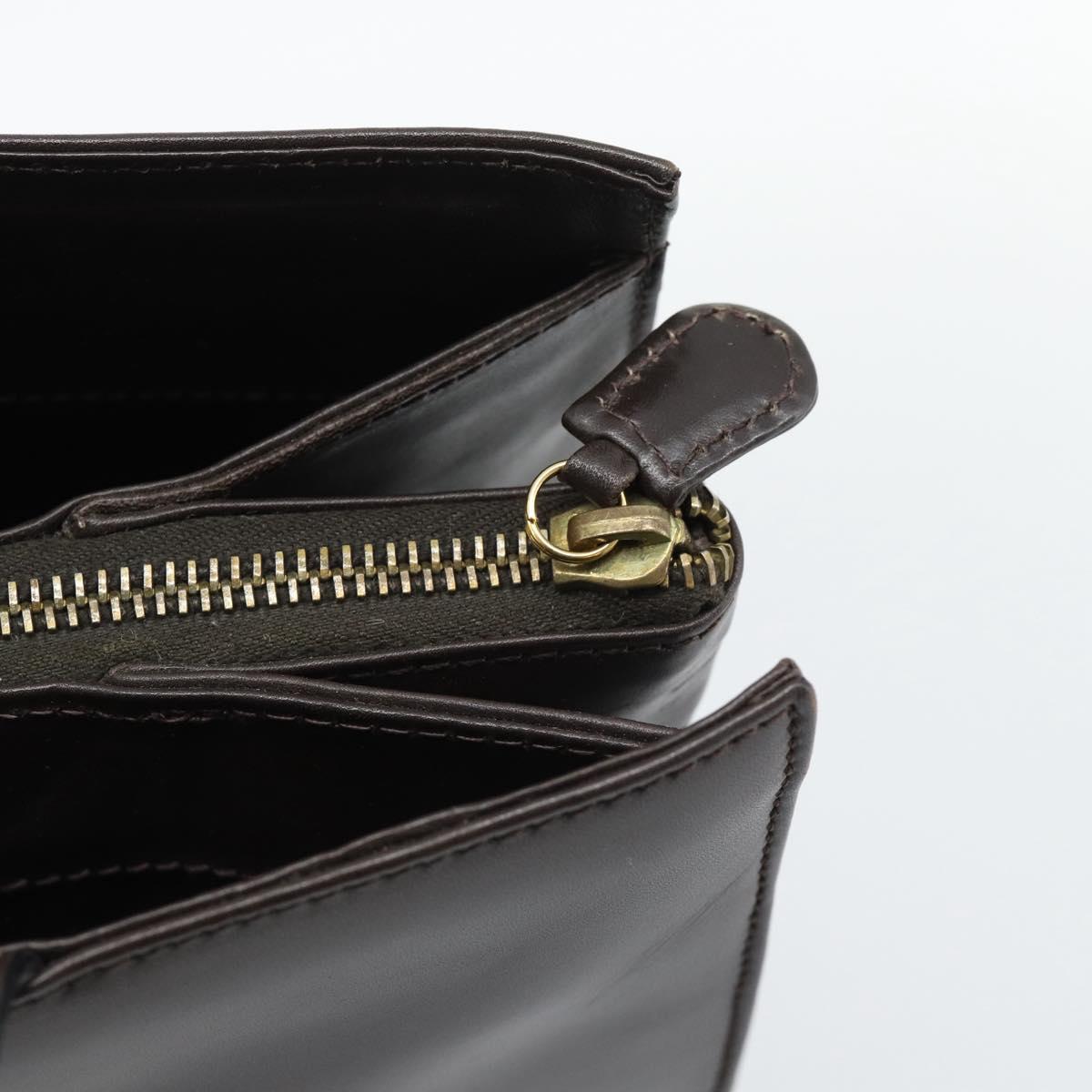 Salvatore Ferragamo Tote Bag Leather Brown Gold Auth ar14058