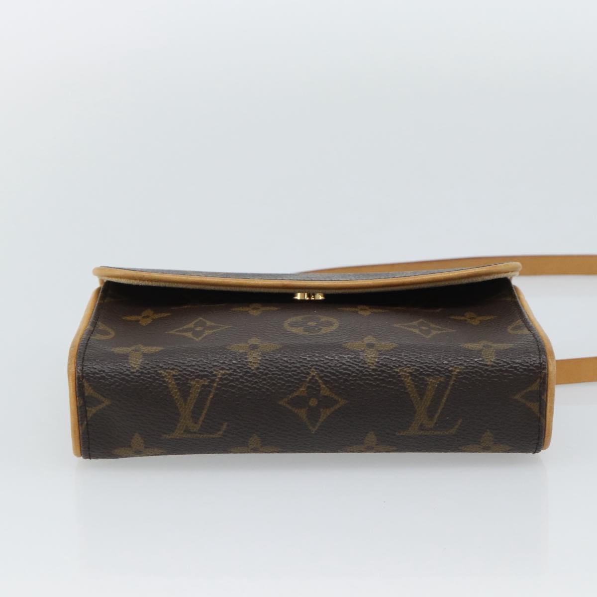 LOUIS VUITTON Monogram Pochette Florentine Waist Bag M51855 LV Auth ar14063