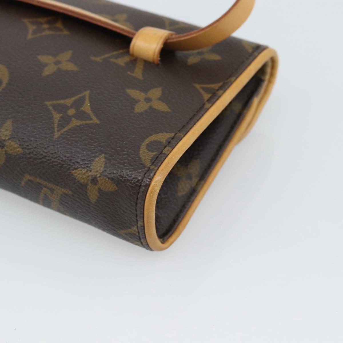 LOUIS VUITTON Monogram Pochette Florentine Waist Bag M51855 LV Auth ar14063