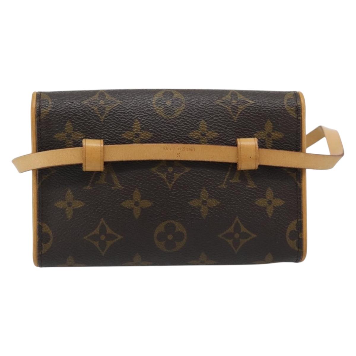 LOUIS VUITTON Monogram Pochette Florentine Waist Bag M51855 LV Auth ar14063