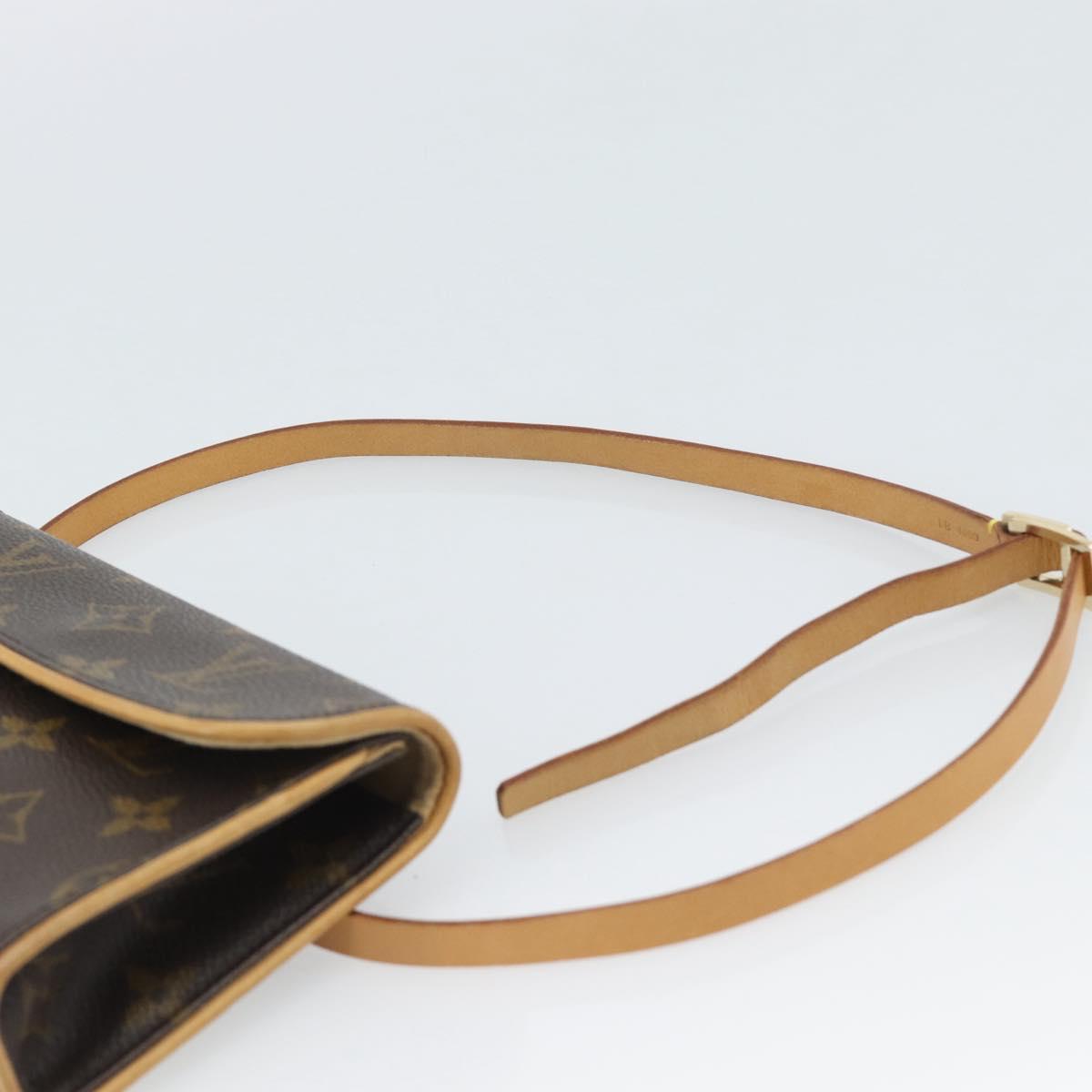 LOUIS VUITTON Monogram Pochette Florentine Waist Bag M51855 LV Auth ar14063