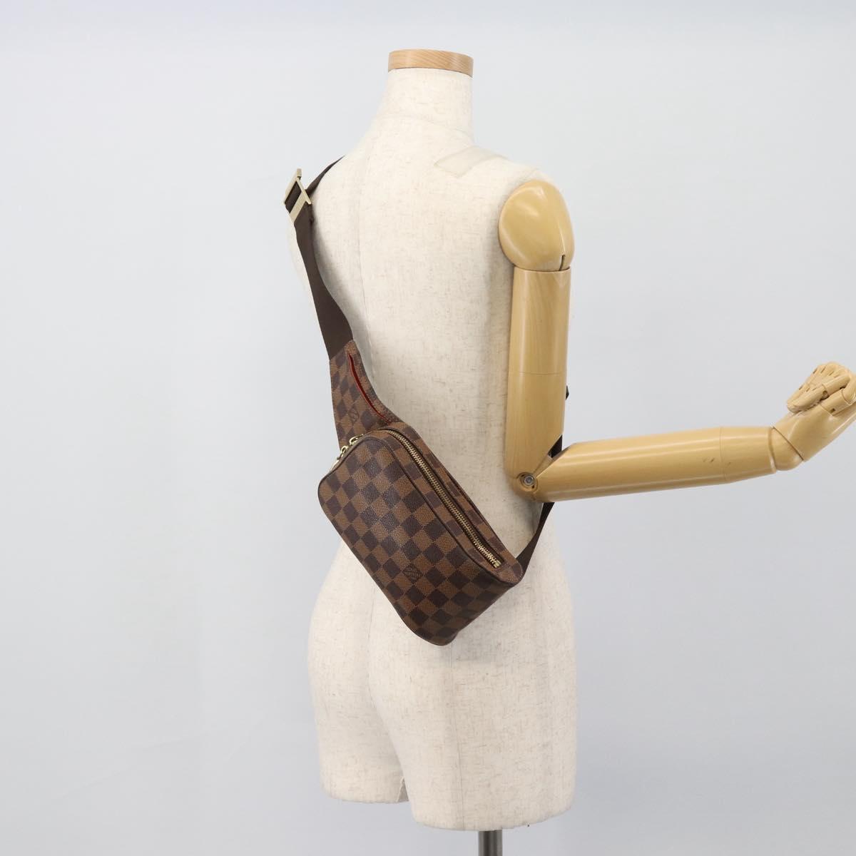 LOUIS VUITTON Damier Ebene Geronimos Shoulder Bag N51994 LV Auth ar14066