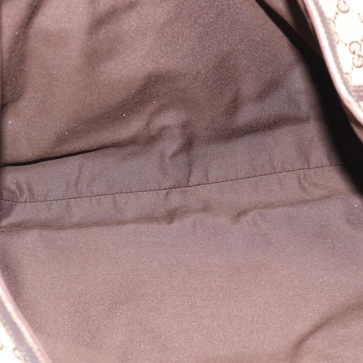 GUCCI GG Canvas Tote Bag Beige Gold 141472 Auth ar14071