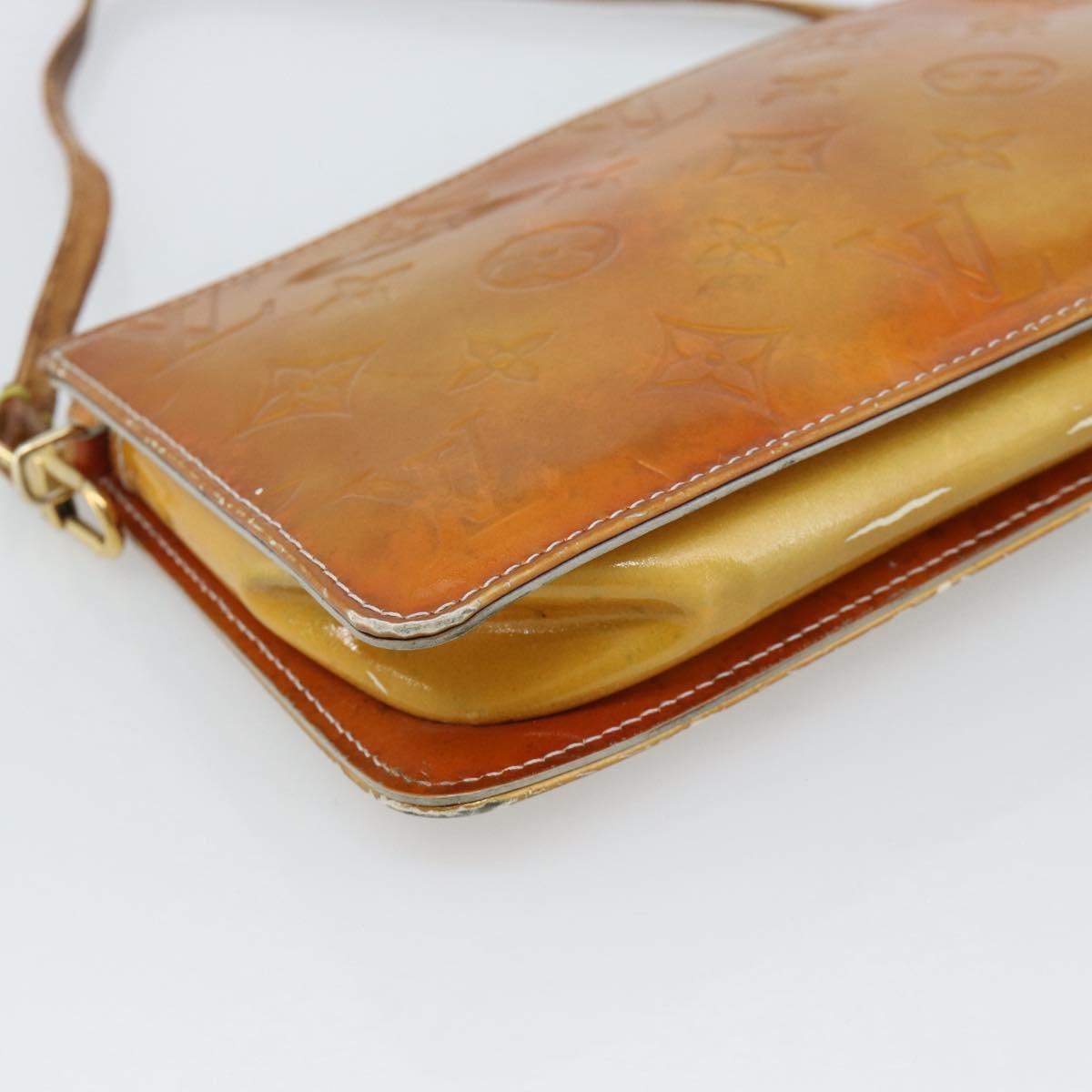 LOUIS VUITTON Monogram Vernis Lexington Accessory Pouch Gris M91056 Auth ar14075