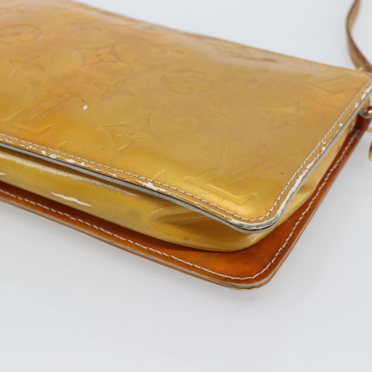 LOUIS VUITTON Monogram Vernis Lexington Accessory Pouch Gris M91056 Auth ar14075