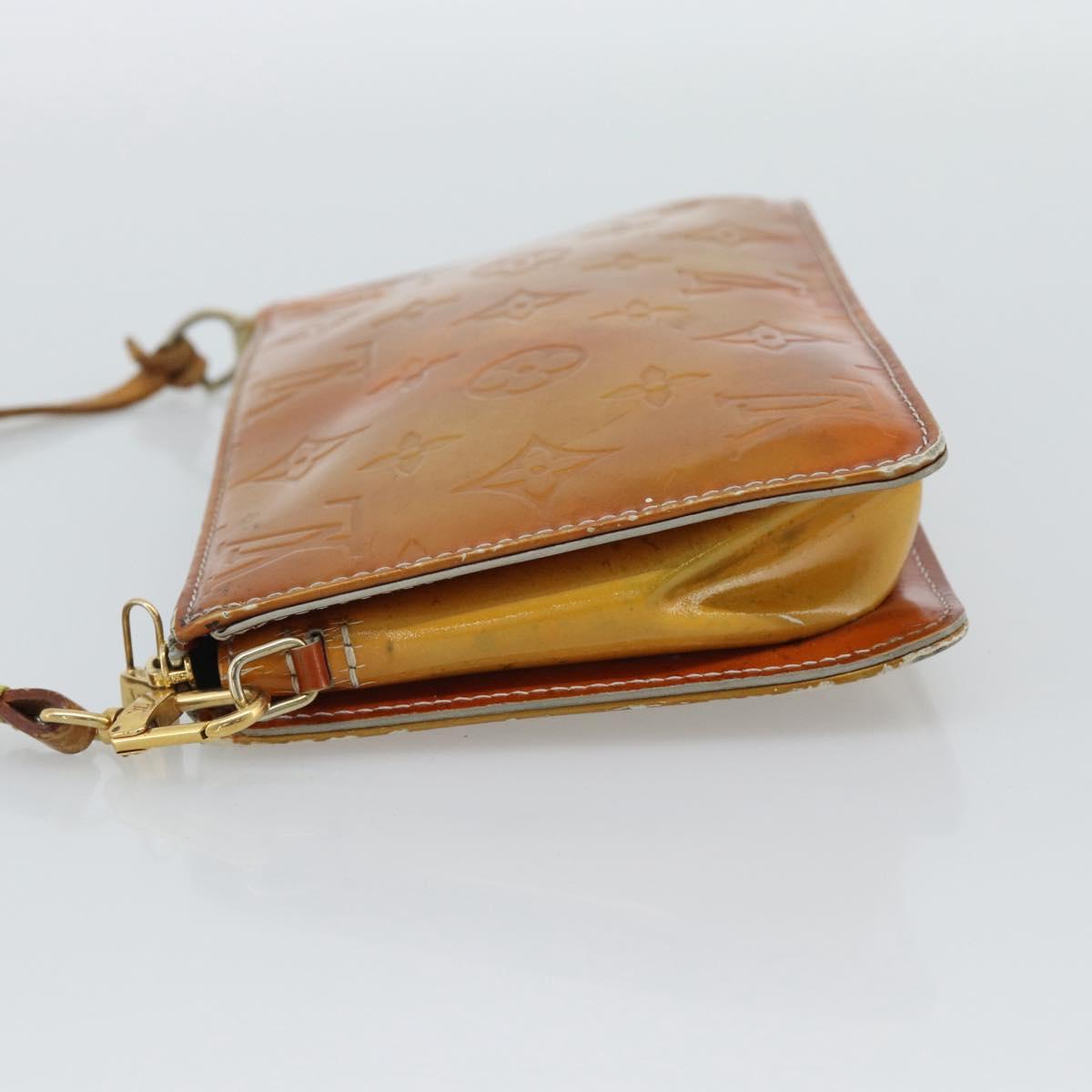 LOUIS VUITTON Monogram Vernis Lexington Accessory Pouch Gris M91056 Auth ar14075