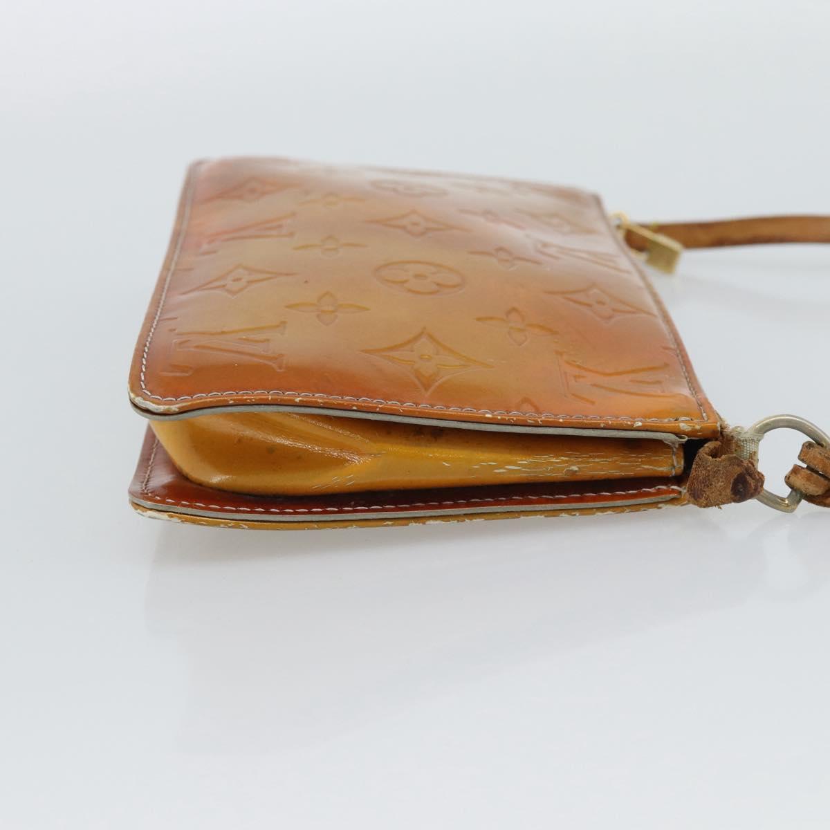 LOUIS VUITTON Monogram Vernis Lexington Accessory Pouch Gris M91056 Auth ar14075
