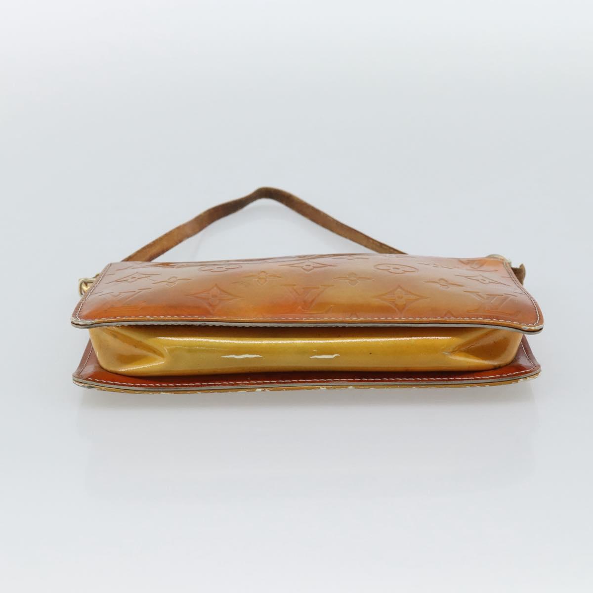 LOUIS VUITTON Monogram Vernis Lexington Accessory Pouch Gris M91056 Auth ar14075