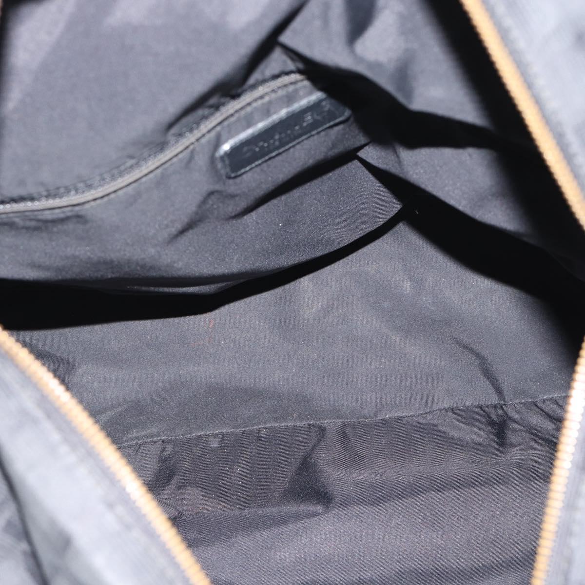 CHANEL New Travel Line Tote Bag Canvas Black CC Auth ar14076